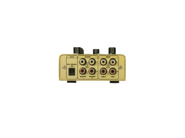 OMNITRONIC GNOME-202P, 2-kanálový, USB, MP3, Bluetooth, zlatý - Image 4