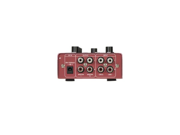 OMNITRONIC GNOME-202P, 2-kanálový, USB, MP3, Bluetooth, červený - Image 4