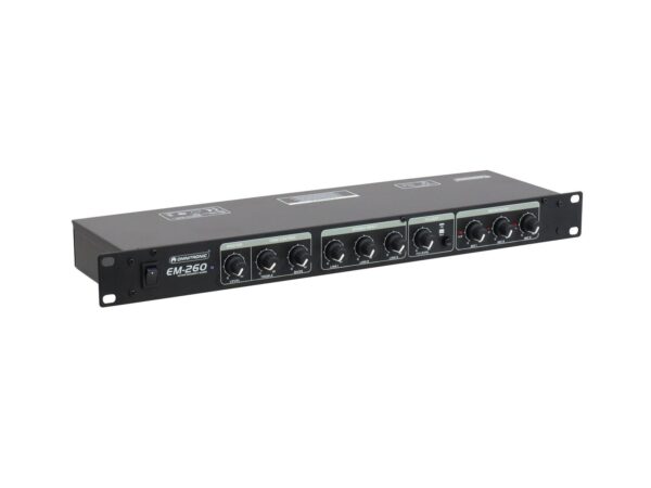Omnitronic EM-260B, 3/3-kanálový mixážní pult - Image 2