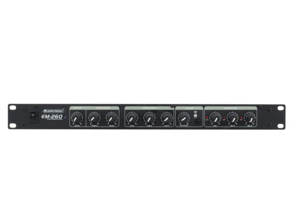Omnitronic EM-260B, 3/3-kanálový mixážní pult - Image 5