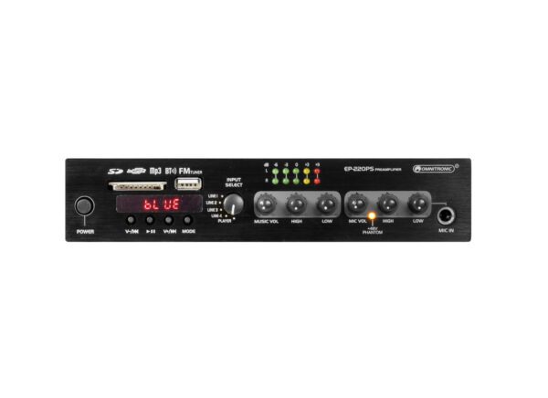 Omnitronic EP-220PS, předzesilovač s BT/MP3/FM - Image 3