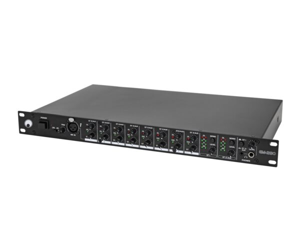 Omnitronic EM-280, 8-kanálový, 2-zónový mixážní pult - Image 3