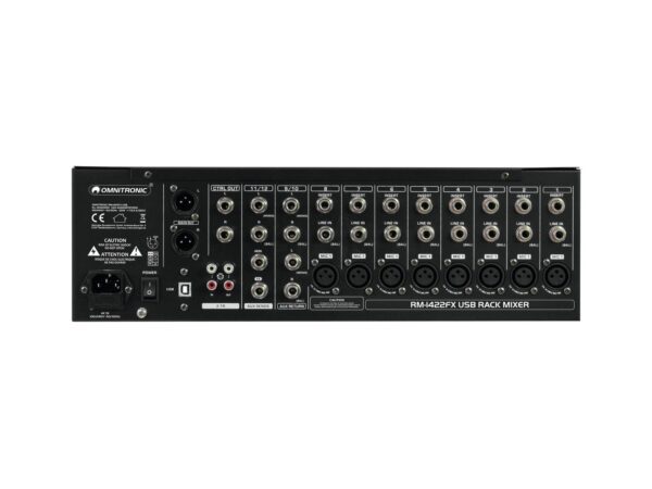 Omnitronic RM-1422FX USB Rack mixer - Image 3