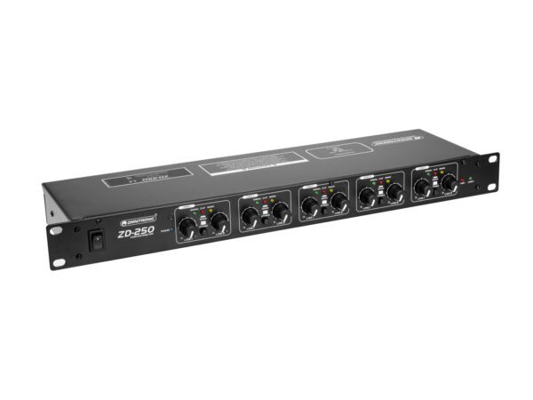 OMNITRONIC ZD-250B, zónový distributor, černý - Image 4