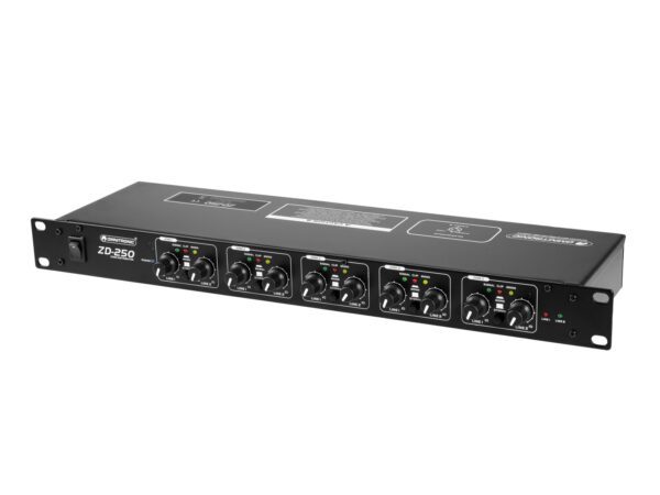 OMNITRONIC ZD-250B, zónový distributor, černý - Image 5