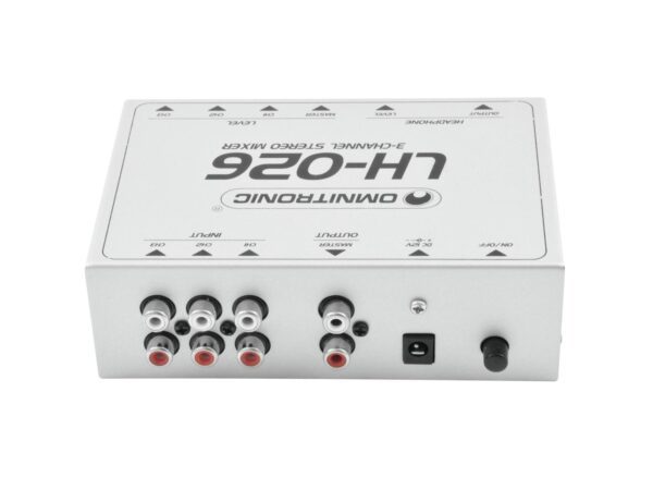 Omnitronic LH-026, mini mixážní pult 3-kanálový stereo - Image 4