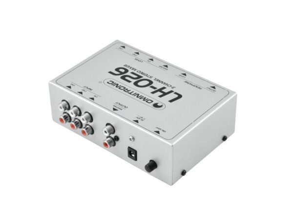 Omnitronic LH-026, mini mixážní pult 3-kanálový stereo - Image 6