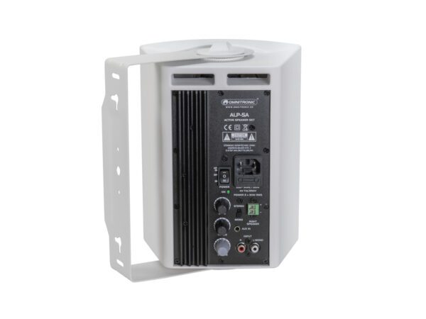 Omnitronic ALP-5, aktivní 5" reproboxy 2x30W, bílé, cena/pár - Image 6