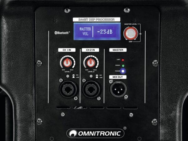 Omnitronic XKB-212A DSP, 12" aktivní reprobox, 360W, Bluetooth - Image 5