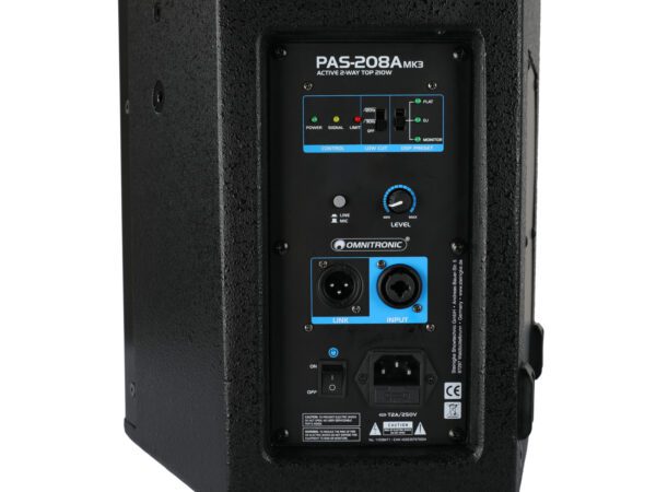Omnitronic PAS-208A MK3, aktivní 8" reprobox DSP, 210W - Image 8