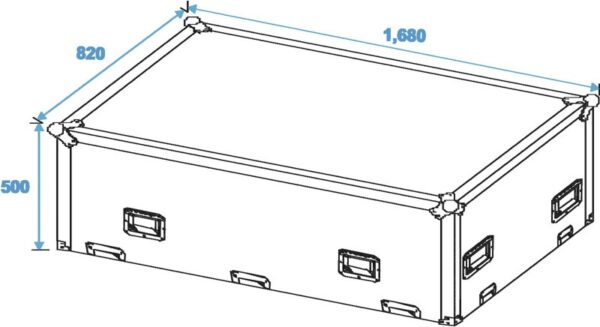 Transportní case 2x CLA-115 with castors - Image 6