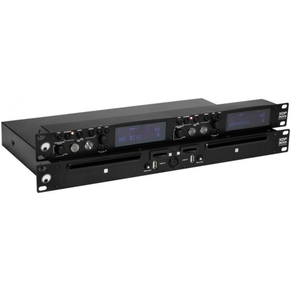 Omnitronic XDP-3001, duální CD/MP3/SD/USB přehrávač, 19" - Obrázek 3