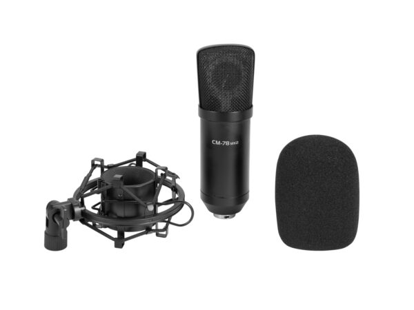 Omnitronic MIC CM-78MK2, studiový kondenzátorový mikrofon