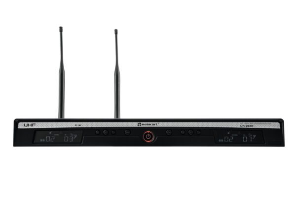 Relacart UR-222D mikrofonní 2-kanálový UHF přijímač - Obrázek 5