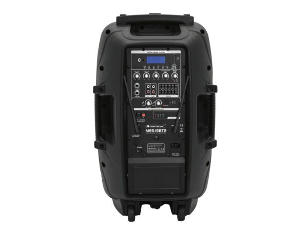 Omnitronic MES-15BT2, mobilní 15" zvukový systém, MP3/BT/USB/2x UHF - Image 4