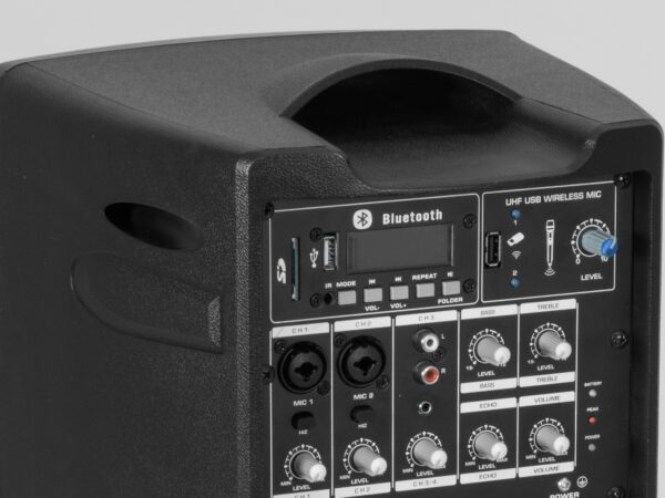 Omnitronic WAMS-08BT MK2, mobilní 8" zvukový systém, MP3/SD/USB/BT - Image 7