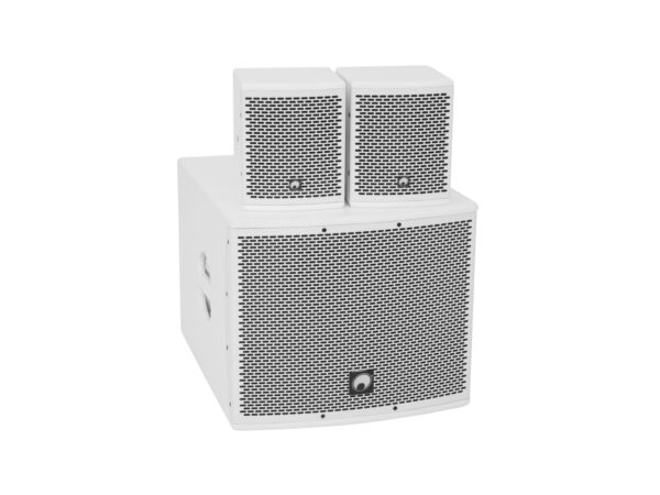Omnitronic Set MOLLY-12A + 2x MOLLY-6 Top, 760W, BT, bílý