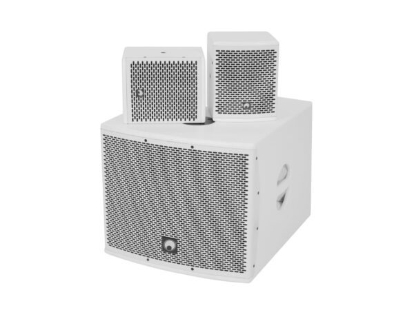 Omnitronic Set MOLLY-12A + 2x MOLLY-6 Top, 760W, BT, bílý - Image 2