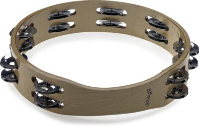 Stagg STA-3210, dřevěná tamburína dvouřadá, 10"