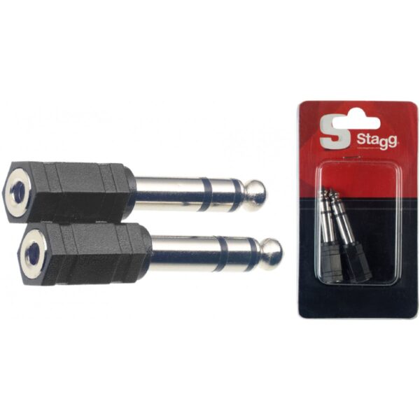 Stagg AC-PMSJFSH, redukce samice mini jack - stereo jack 1/4", 2ks - Image 3