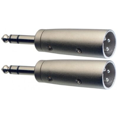 Stagg AC-XMPMSH, redukce 2x XLR zástrčka - Jack 6,3 mm stereo