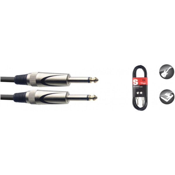 Stagg SGC3DL, kabel JACK/JACK, 3m - Obrázek 3