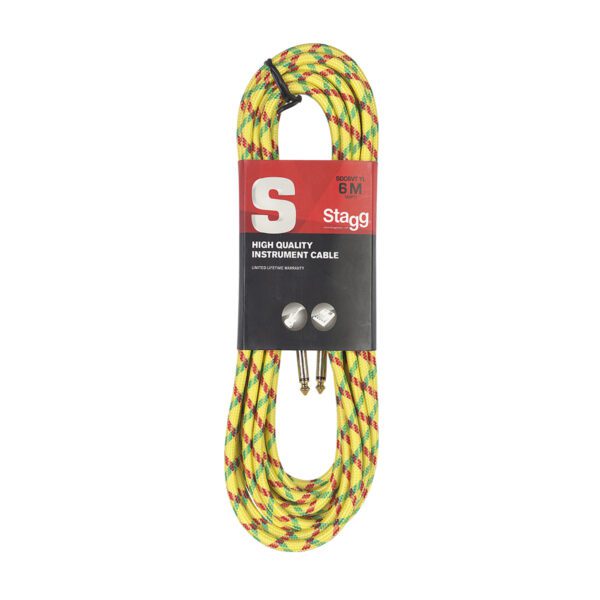 Stagg SGC6VT YL, nástrojový kabel Jack/Jack, 6 m, žlutý - Image 8