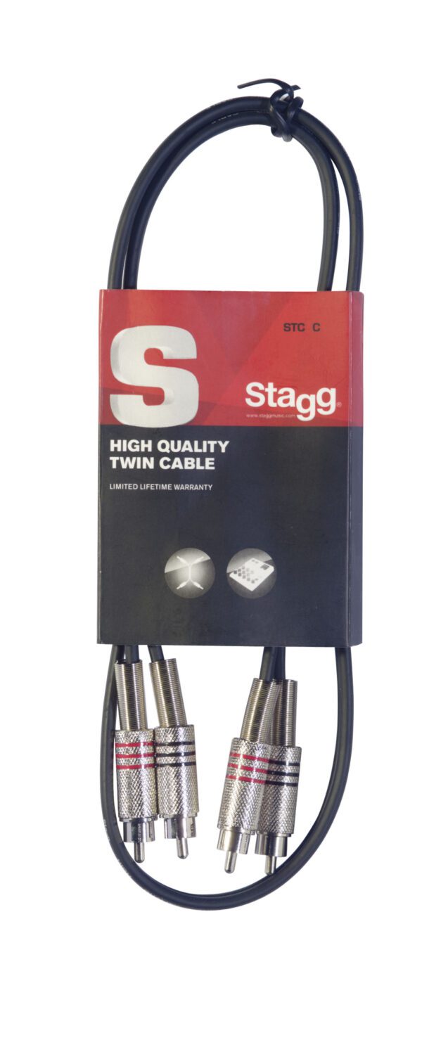 Stagg STC060C, kabel 2x RCA/2X RCA, 60cm - Image 8