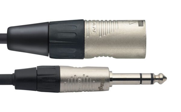 Stagg NAC6PSXMR, audio kabel XLR samec - Jack 6,3 mm zástrčka stereo, 6m