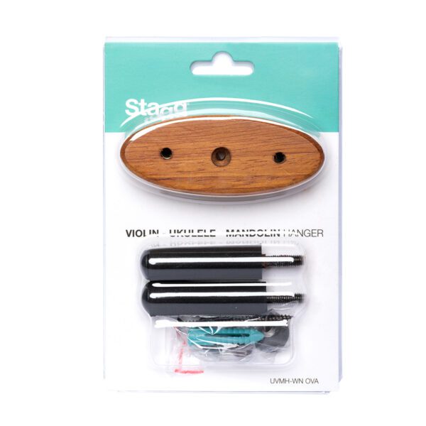Stagg UVMH-WN OVA, nástěnný držák na ukulele/mandolínu/housle - Image 2