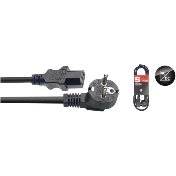 Stagg SPW1,5IECFPEU15, napájecí kabel Schuko – IEC, 1,5m - Obrázek 2