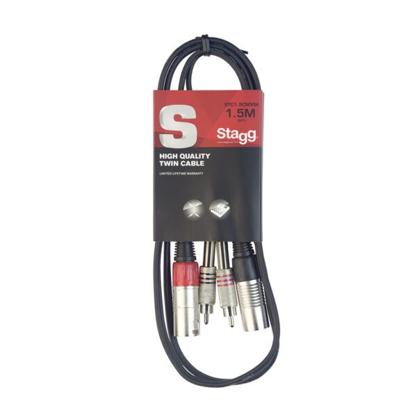 Stagg STC1,5CMXM Dvojitý kabel, 1.5m - Obrázek 8