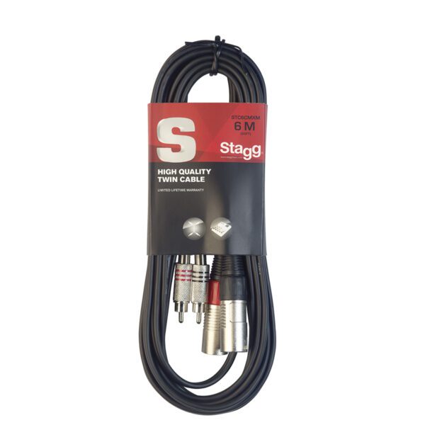 Stagg STC6CMXM Dvojitý kabel, 6m - Image 8