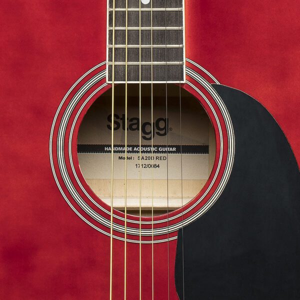 Stagg SA20D RED, akustická kytara typu Dreadnought - Image 3
