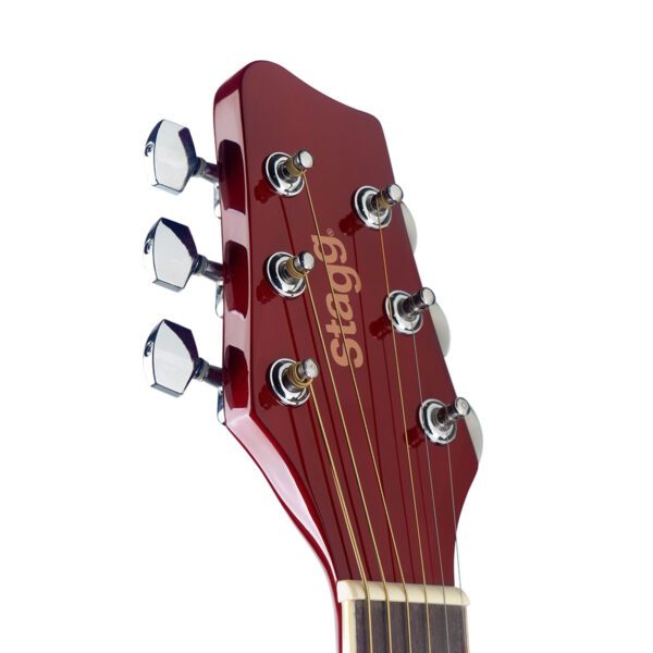 Stagg SA20A RED, akustická kytara typu Auditorium - Image 2