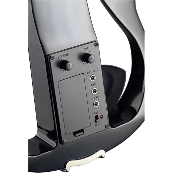 Stagg EVN X-4/4 BK, elektrické housle s pouzdrem a sluchátky, černé - Image 3