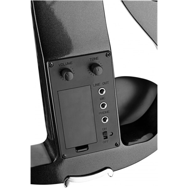Stagg EVN X-4/4 MBK, elektrické housle s pouzdrem a sluchátky, černá metalíza - Image 3