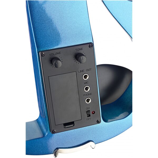 Stagg EVN X-4/4 MBL, elektrické housle s pouzdrem a sluchátky, modrá metalíza - Image 3