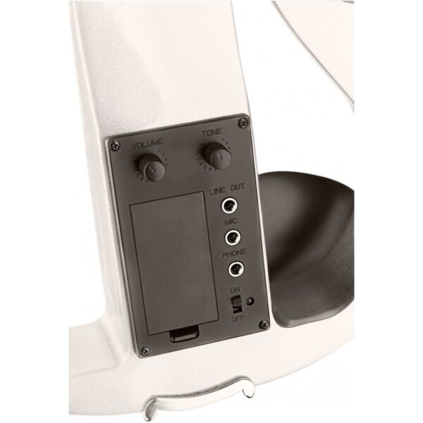 Stagg EVN X-4/4 WH, elektrické housle s pouzdrem a sluchátky, bílé - Image 2