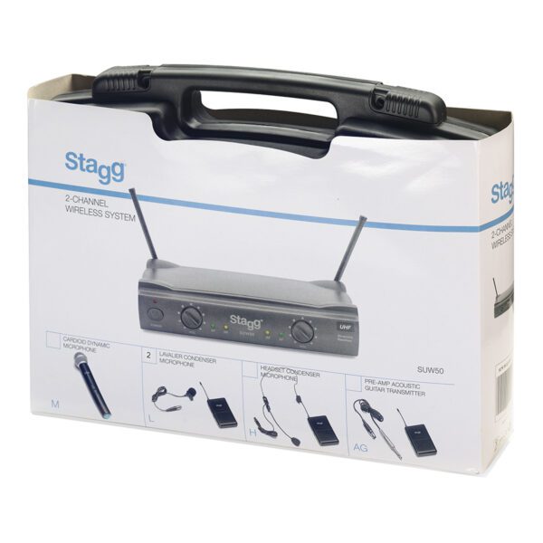 Stagg SUW 50 HH EG EU, 2-kanálový bezdrátový mikrofonní set 863,8 MHz / 864,5 MHz - Image 5