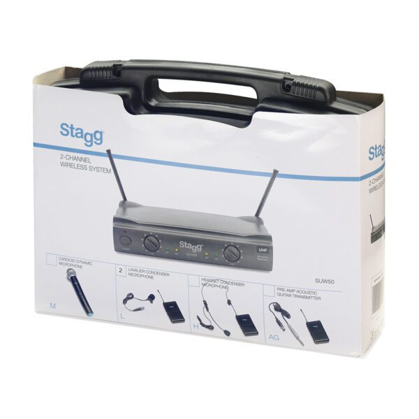 Stagg SUW 50 LL FH, 2-kanálový bezdrátový mikrofonní set 864.2 MHz / 864.7 MHz - Image 4