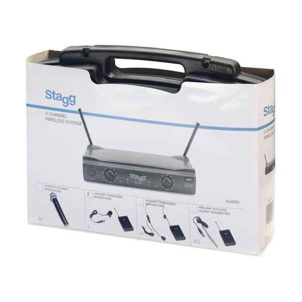Stagg SUW 50 HH FH EU, 2-kanálový bezdrátový mikrofonní set 864,2 MHz / 864,7 MHz - Image 5