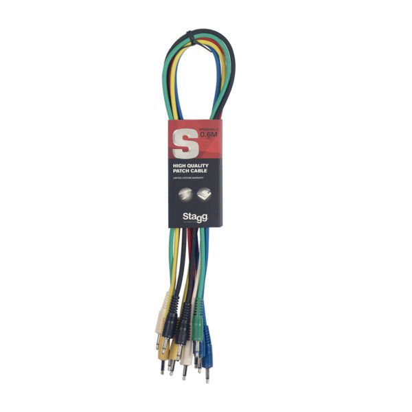 Stagg SPC060MJ E,  6x propojovací kabel Mini Jack/Mini Jack, 60 cm, různé barvy - Image 8