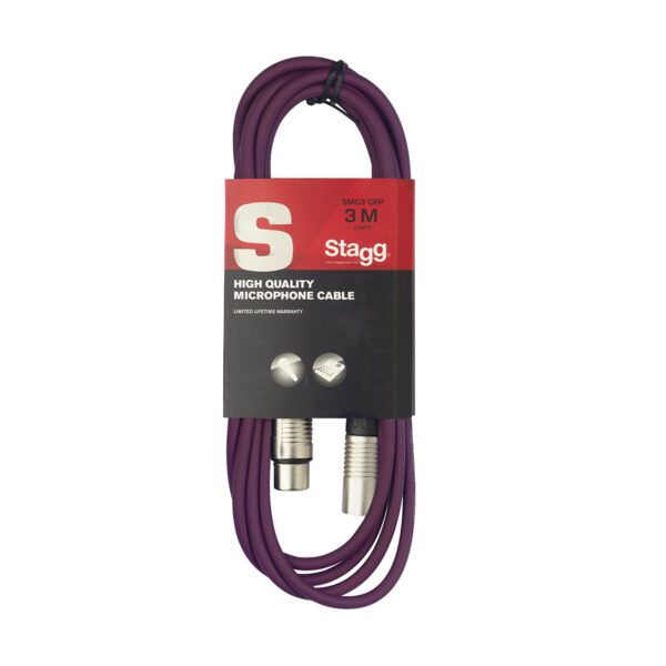 Stagg SGC3DL CPP, kabel JACK/JACK, 3 m, fialový - Obrázek 8