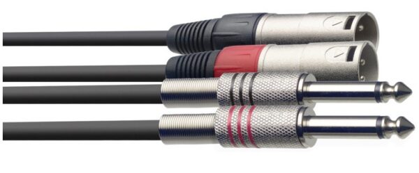 Stagg STC3PXM, kabel dvojitý 2x JACK/2x XLR zástrčka, 3 m - Image 3