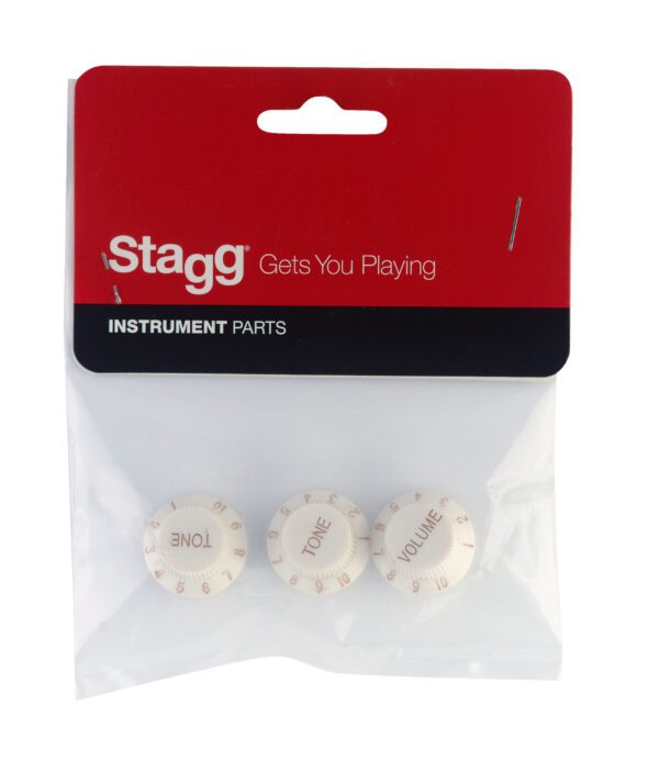 Stagg SP-KNST-WH, knoflíky na potenciometry pro el. kytaru - Image 2