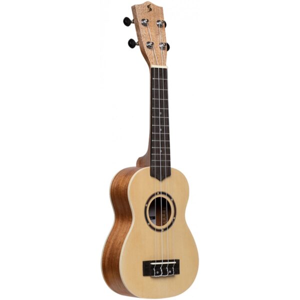 Stagg US-30 SPRUCE, sopránové ukulele s pouzdrem - Image 2