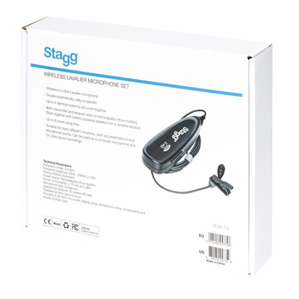 Stagg SUW 12L, 1-kanálový bezdrátový mikrofonní set 2,4 GHz - Image 6
