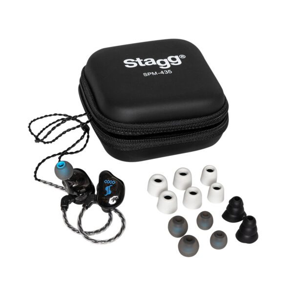 Stagg SPM-435 BK, 4-driver in-ear sluchátka, černá - Image 2