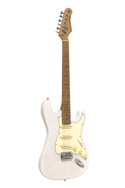 Stagg SES-55 WHB, elektrická kytara, transparentní bílá Blonde